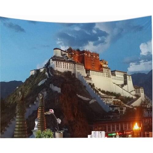 The Potala Palace Background Wall Cloth Tapestry Wall Hanging Carpet Rugs