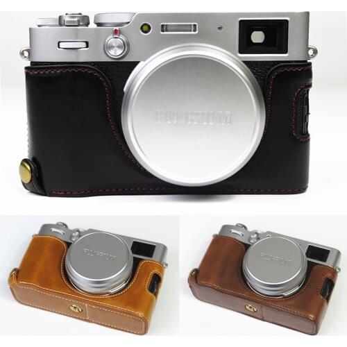 Leather Half Case Grip for FUJIFILM FUJI X100 X100S X100T X100F X100V Camera