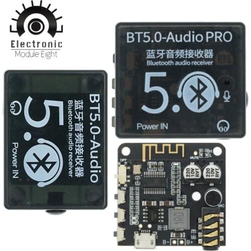 Mini Bluetooth 5.0 Decoder Board Audio Receiver BT5.0 PRO MP3 Lossless Player Wireless Stereo Music Amplifier Module With Case
