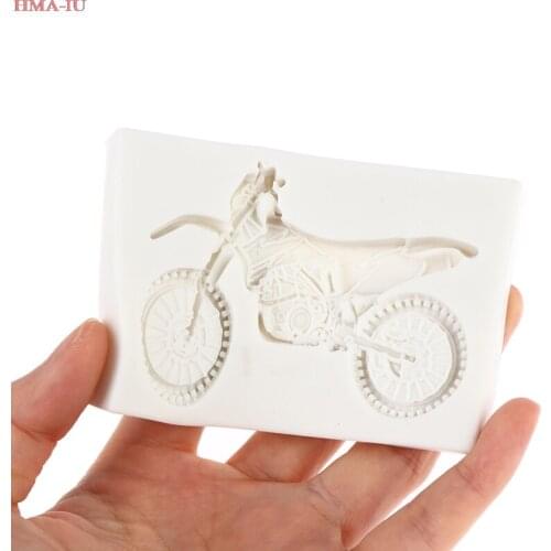Motorcycle Silicone Mold Fondant Cake Decorating Tool Chocolate Cakes Moulds