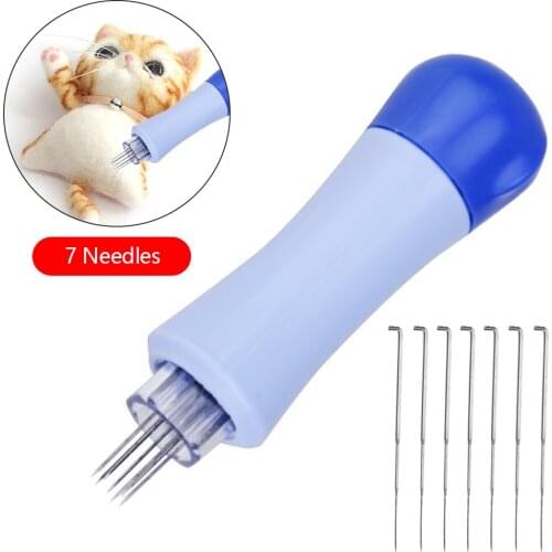 Practical Felting Needle Kit Felting Needles with 7 Needles Felting Starter Kit Felt Diy Package Wool Felt for DIY Felting