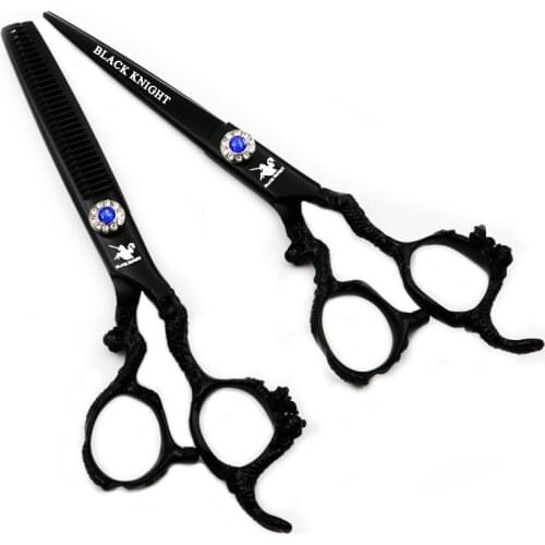 6 Inch Professional Pet Scissors Dog Grooming Cutting/Thinning Shears Kit for Animals Japan440C Black Styles Dragon-shaped Hand