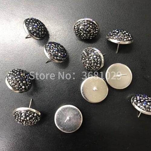 DIY small aroma wind OL16N ear nail white K color vintage black crystal jewelry