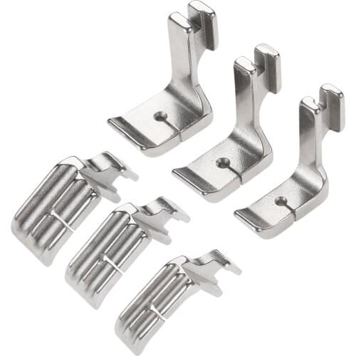 Double Piping Foot Steel Industrial Single Needle Sewing Machine double welt cord presser 1/8" 3/16" 1/4" P69DG 3 sizes Hicello