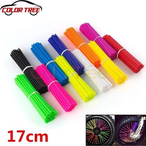 Universal Motorcycle Dirt Bike Wheel Rim Spoke Skins Covers Wrap Tubes Decor Protector Kit for KTM Yamaha Honda pit bike 36pcs