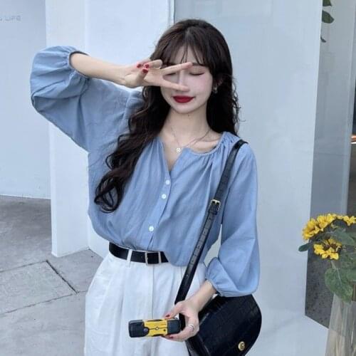 Women Blouse Blue Womens Shirt 2020 Spring Autumn Long Sleeve Shirt Blusas Mujer De Moda