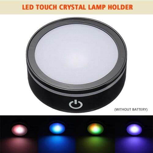 1Pcs USB Crystal Display Light Base 7 Colors LED Lamp Replacement LED Stand Base For Crystal Art glass 3D crystal statues