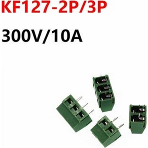 10pcs KF127-2P KF127-3P terminal 5.08MM pitch 300V/10A connecting terminal splice