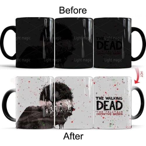2021 Walking Dead Mug 11oz Magic Ceramic Color Changed Coffee Mug Home Hot Tea Mug