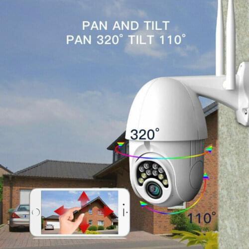 360-degree Panoramic Ciew Smart Practical Monitor Wireless WiFi Connection Camera Outdoors Waterproof 1080p Dome Camera