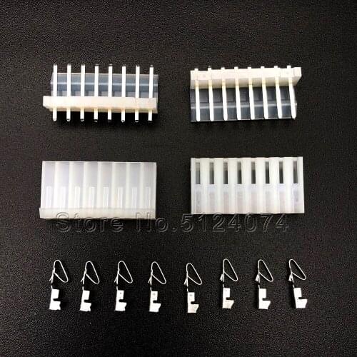 5Sets=50pcs CH3.96mm connector 8P 8pin CH3.96 straight needle + Terminal Kit + Housing Pin Header seat/plug/reed Spacing 3.96MM