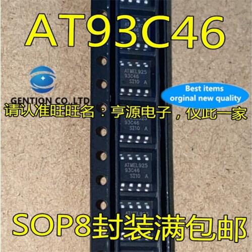 50Pcs 93C46 AT93C46 AT93C46-10SU-2.7 AT93C46-10SI-2.7 Memory chip in stock 100% new and original