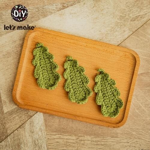 Lets Make Baby Teether 50pc Crochet Beads Crochet Wooden Teether Decoration Plant Crochet Round Wooden Beads Wooden Teething