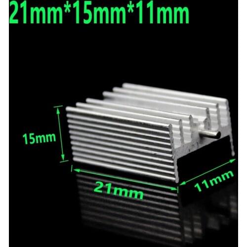 500PCS TO-220 Heatsink Aluminium TO 220 Heat Sink Transistor Radiator TO220 Cooler Cooling 7805 21x15x11mm