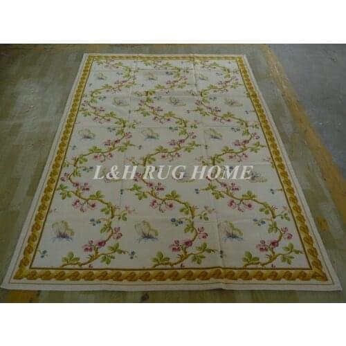 Free Shipping 6'x9' Handmade Rug New Zealand Woolen needlepoint rug & carpet bamboo design