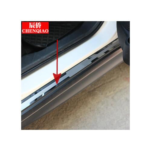 For Mitsubishi ASX 2013-2019 2pcs/set High-quality stainless steel side skirt trim strip door the Under trim strip Car-styling
