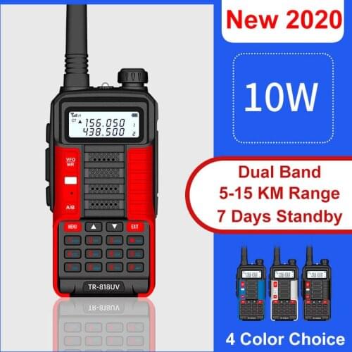 Two Way Radio Walkie Talkies Long Range Baofeng TR-818UV 10W 128CH Portable Ham CB Radio Station 2 Way Radio VHF UHF Transceiver