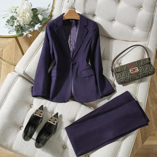 Женские классические брючные костюмы FAKUNTN China At AliExpress