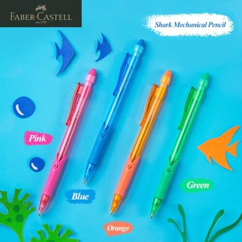 FABER CASTELL 0.5mm/0.7mm Plastic Cute Shark Mechanical/Automatic Pencil School Supplies Lightweight Pencil/Lead 531509/531709