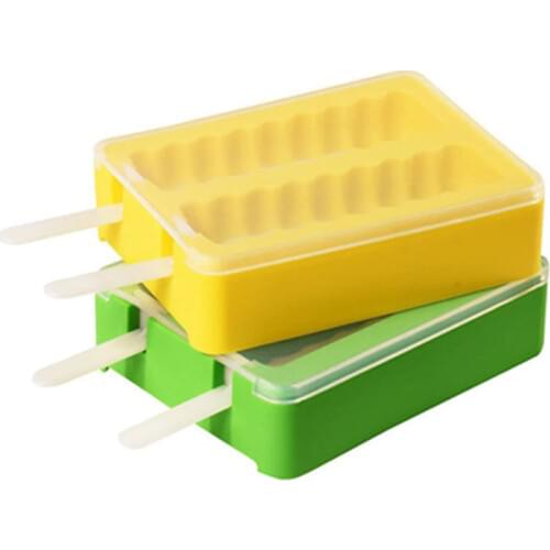 Ice Maker Silicone Popsicle Mold Popsicle Maker Ice Mold Chocolate Ice Tray Ice Cream Maker Molds Popsicle Ice Tray with Sticks