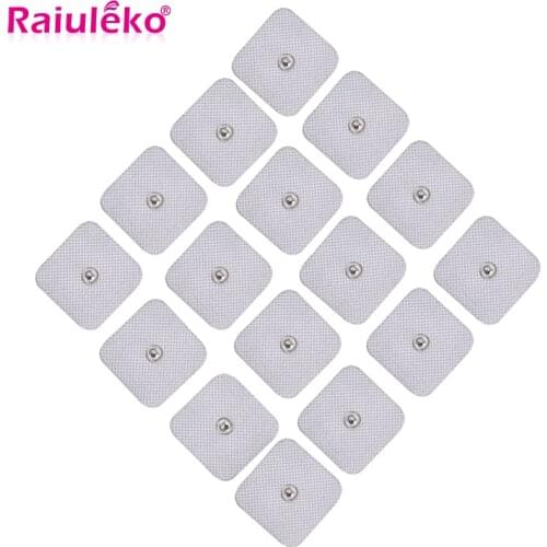 100Pcs Button 3.5mm Reusable Self Adhesive Tens Electrode Pads For Tens Physiotherapy Massager EMS Electrical Muscle Stimulator