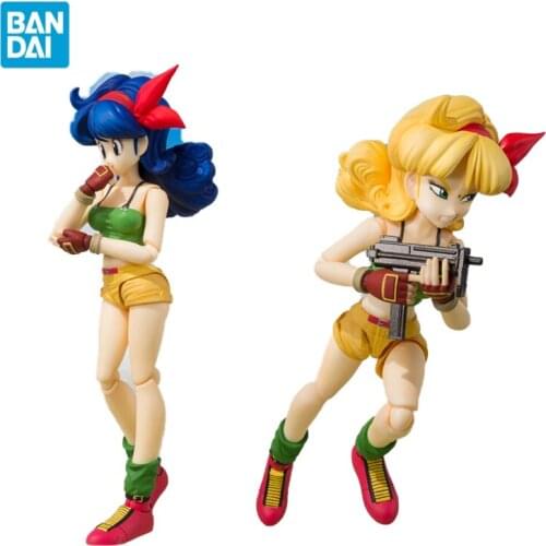 Original BANDAI Anime Figure S.H.Figuarts Dragon Ball Z Ranchi Sexy Beauty Lunch Launch Anime Action Figures Toys for Children