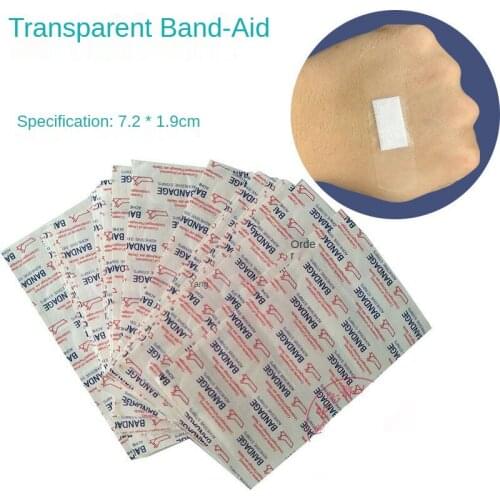 100PCS Band-Aids Waterproof Breathable Cushion Adhesive Plaster Wound Hemostasis Sticker Band First Aid Bandage Medical Gauze