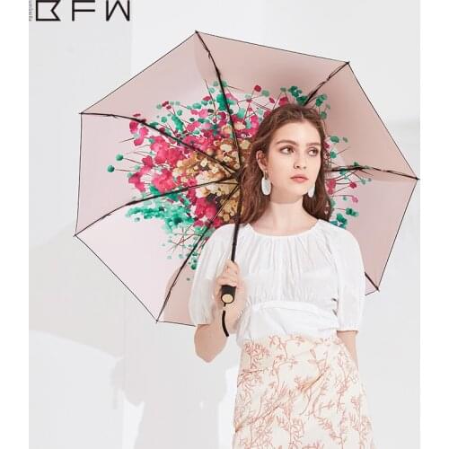 Portable Foldable Umbrella Mini Pocket Female Uv Protection Windproof Foldable Summer Umbrella Parapluie Home Rain Gear DB60YS