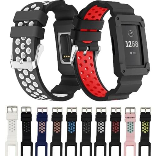 Wrist Strap + Case For Fitbit Charge3/4 Smart Watch Band Strap Soft Watchband Replacement Smartwatch Band For Fitbit Charge 3/4