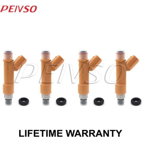 4x 23250-21100 fuel injector for TOYOTA JP VITZ 2010 RACTIS 10~16 PORTE / COROLLA AXIO, FIELDER / AURIS 2012 1.5L 1NZFE
