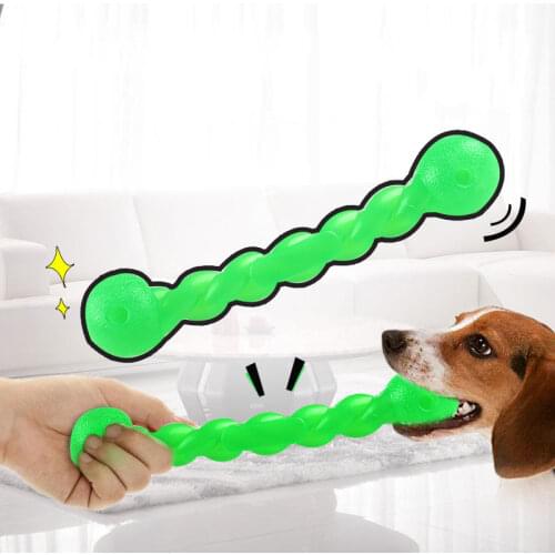 TPR Bone Shape Pet Dogs Rubber Chew Toy Dog Dental Toothbrush Toys For Large Dogs Releasing Pressure Healthy Teeth Gums Chew