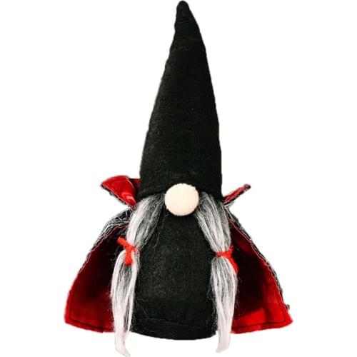 Halloween Gnome Decor Cloth Cotton Small Dwarf Doll Gnome Ornament Lucky Plush Faceless Doll Small Ornaments