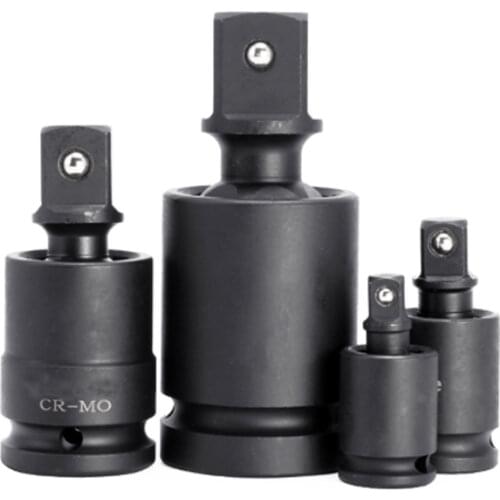 Universal Pneumatic Wrench Socket Adapter Set 1/4" 3/8" 1/2" 1" Drive 90 Degree Ratchet Angle Extension Bar Rod Auto Repair Tool