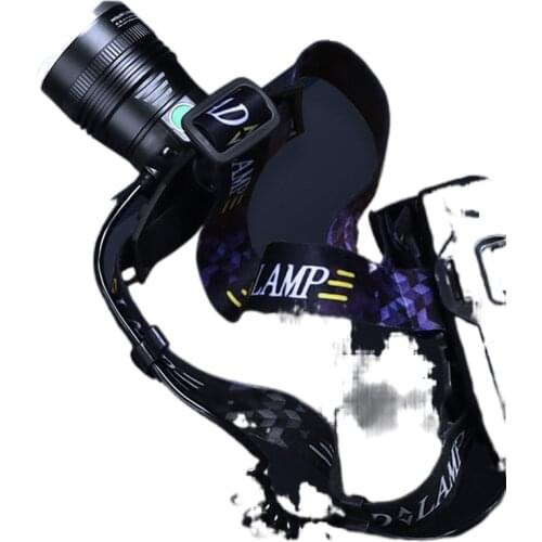 Bright headlight glare charging long life head-mounted zoom fishing night fishing headlights catch the sea