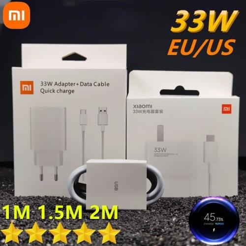 Xiaomi Redmi note 9 pro charger 33W MAX 27W Turbo charge For xiaomi 10 pro 10X lite cc9 pro Redmi k30 pro 10X pro mi 9 9t