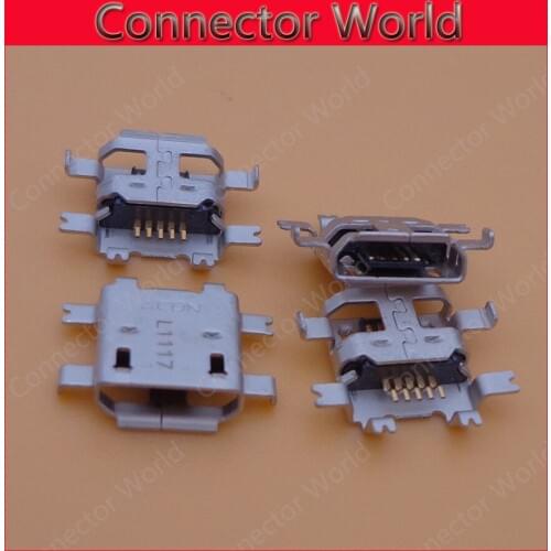 10-100pcs/lot New mini Micro USB jack socket connector Charger Charging Port For HTC Sensation XE G14 Z715E Z710E G18 Cell phone