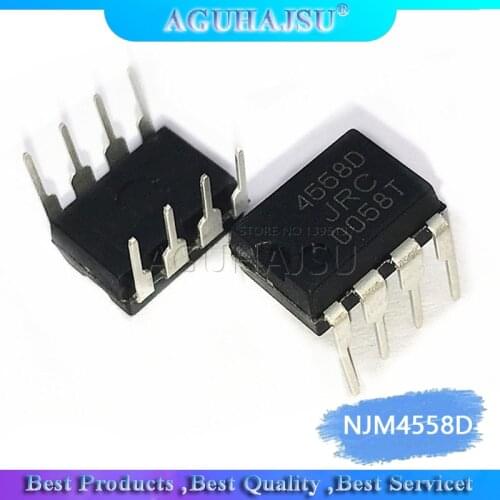 10PCS NJM4558D DIP8 NJM4558 DIP JRC4558D JRC4558 new and original IC