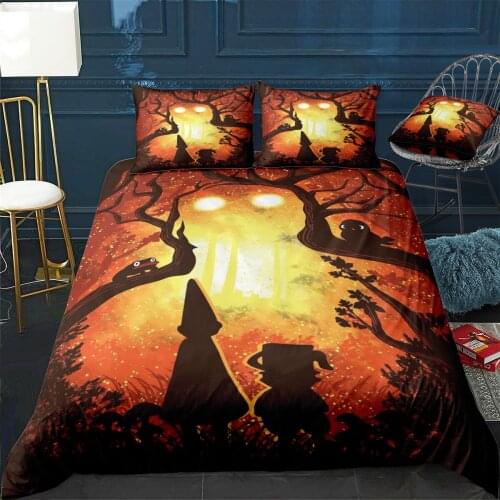 Inspired By The Cartoon TV Show Over The Garden Wall Duvet Cover Quilt Home Decora Design Universal Bedding Set Bedclothes 3pcs
