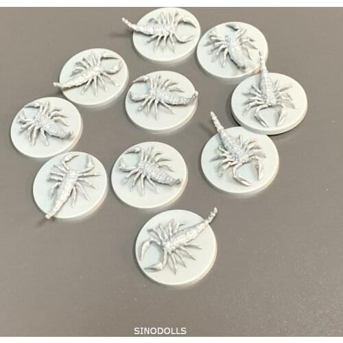 5PCS/10PCS Giant Scorpion Monsters Miniatures Conan Board Game Model Figures Thumbnails Reaper TRPG Toys