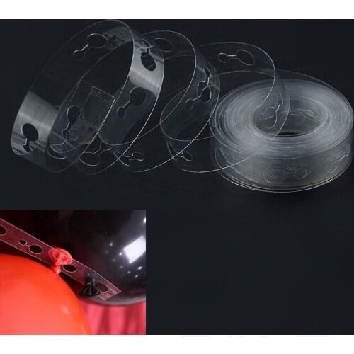 5M Balloons Accessories Balloon Chain PVC Rubber Wedding Birthday Party Backdrop Decor Balloon Chain Arch Clips Decor Supplies