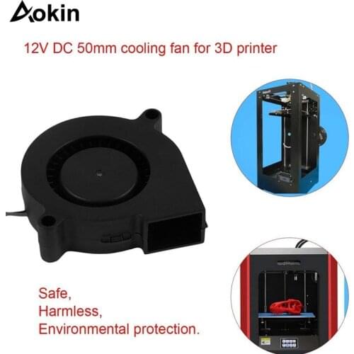 Anet A6 A8 Dc Cooling Fan 5015 Turbo Fan 12v 24v Ultra-quiet Oil Bearing Turbo Small Fan For 3d Printer