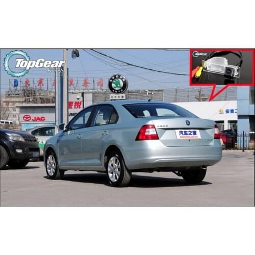 Car Camera For Skoda Rapid Sedan 2012~2015 High Quality Rear View Back Up Camera For TOPGEAR Friends | CCD + RCA