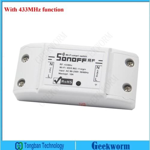 IoT DIY Smart Wi-Fi 433mHz Wireless Switch supports 433mHz Receiver Internet of Things Device