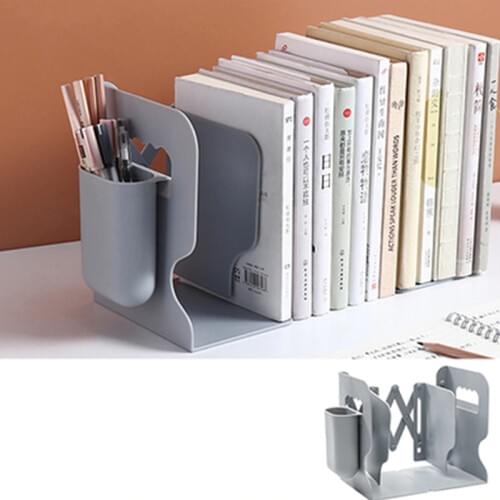 Large Adjust Bookshelf Office Table Storage Rack ABS Desktop Bookends Students Bookcase Organizer Stand Stationery Supplies