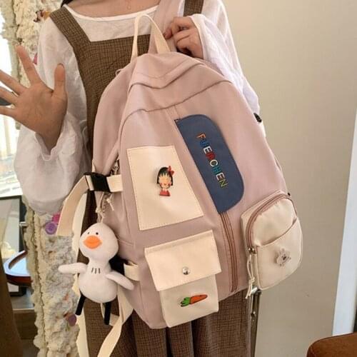 Large Backpack Nylon Laptop Backpack for Women Student College School Bag Men Girl Cool Backpack Male Fashion Book Bags Lady 50