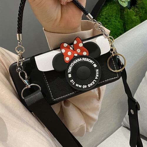 Wallet Lanyard Cartoon Bag Case For Vivo V20 SE V17 NEO Y31 2021 Y20 i s Y11S Y30 Y19 Y12 Y17 Y15 Y11 2019 Y93 Y95 Y91 i C Capa