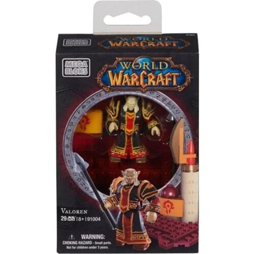 Mega Bloks World of Warcraft Faction Valoren Set Blood Elf Priest Action Figure Collectors Edition with Interchangeable Gear