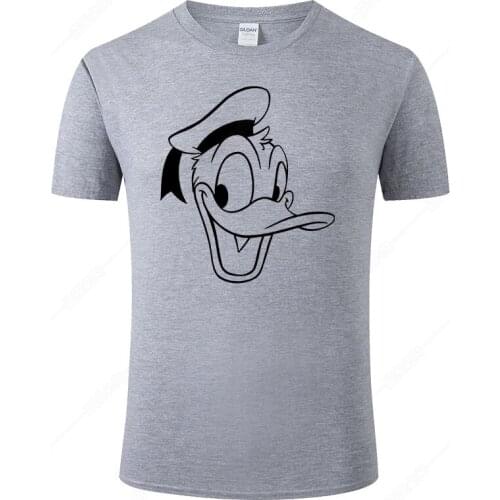 Donald Duck T Shirt Men 2021 Summer Cotton Short Sleeve Print T-Shirt Cotton Tops Tee Male Shirt Clothing J105