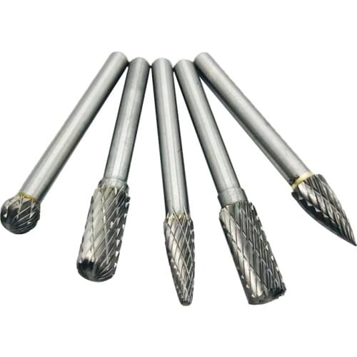 8x6MM Head Tungsten Carbide Rotary Point Burr Die Grinder 6mm Shank Abrasive Tool Drill Carving Bit
