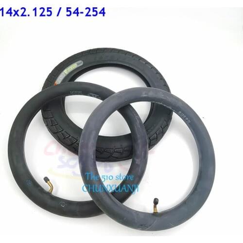 14 Inch Super Quality Bike Stroller Urban Electric Scoote Tire Set 14x2.125 54-254 Inner and Outer Tyre 14*2.125 Tube Tyre